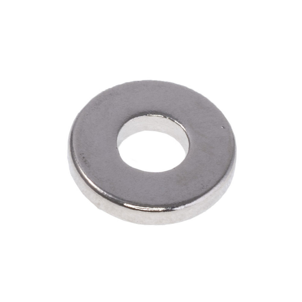 Neodym Ringmagnet Ø12x2mm Bohrung Ø5mm  Grade N38 vernickelt Haftkraft 0.28kg