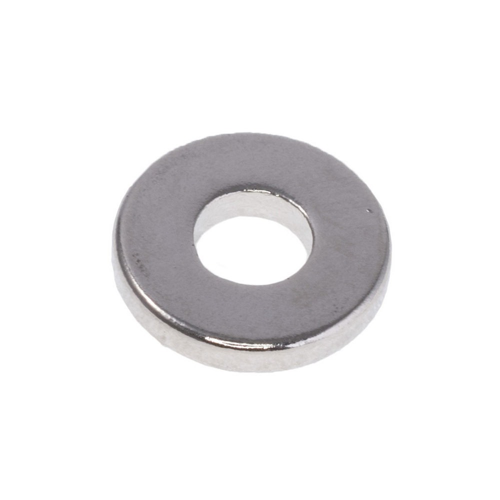 Neodym Ringmagnet Ø12x2mm Bohrung Ø5mm  Grade N38 vernickelt Haftkraft 0.28kg