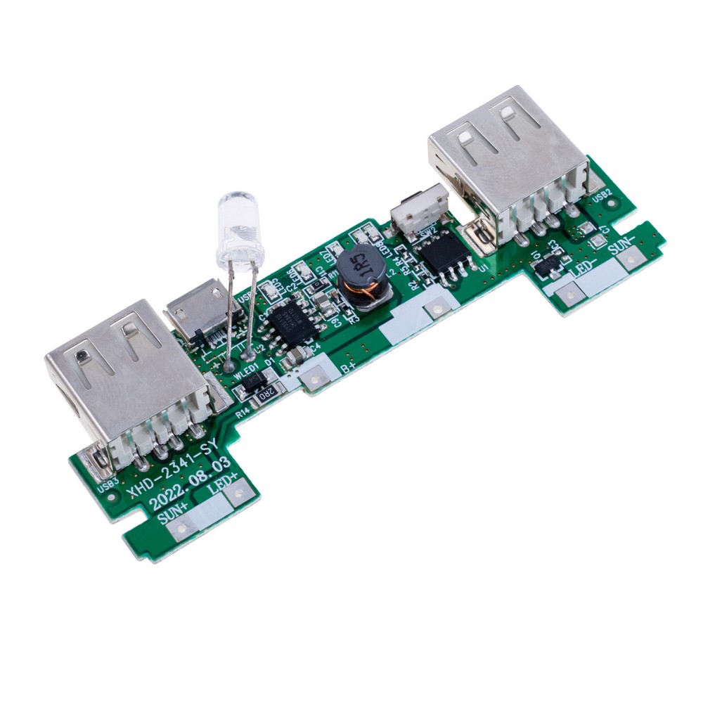 Модуль для PowerBank с возможностью подключения солнечной батареи