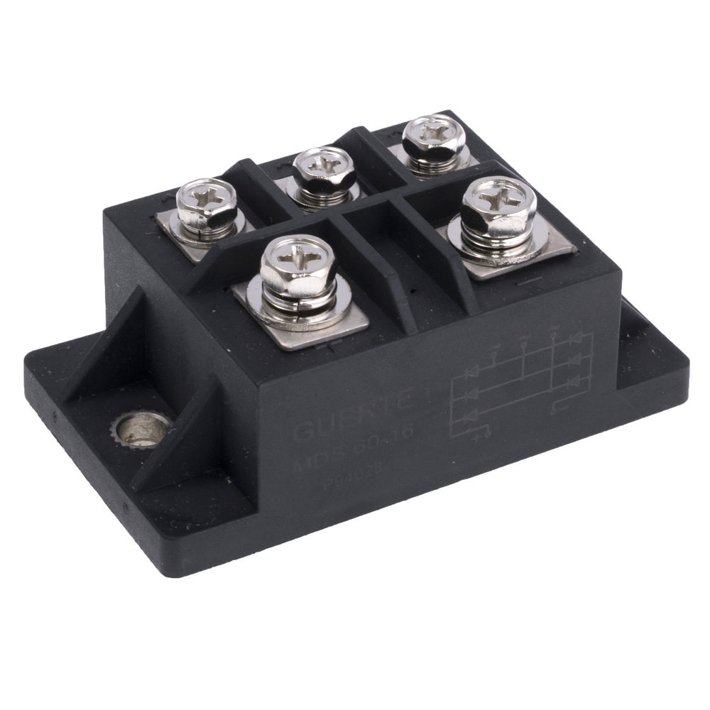 3-Phase-Brückengleichrichter Modul Guerte MDS 60A 1600V Diodenbrücke 3-Phase-Brückengleichrichter Modul Guerte MDS 60A 1600V Diodenbrücke