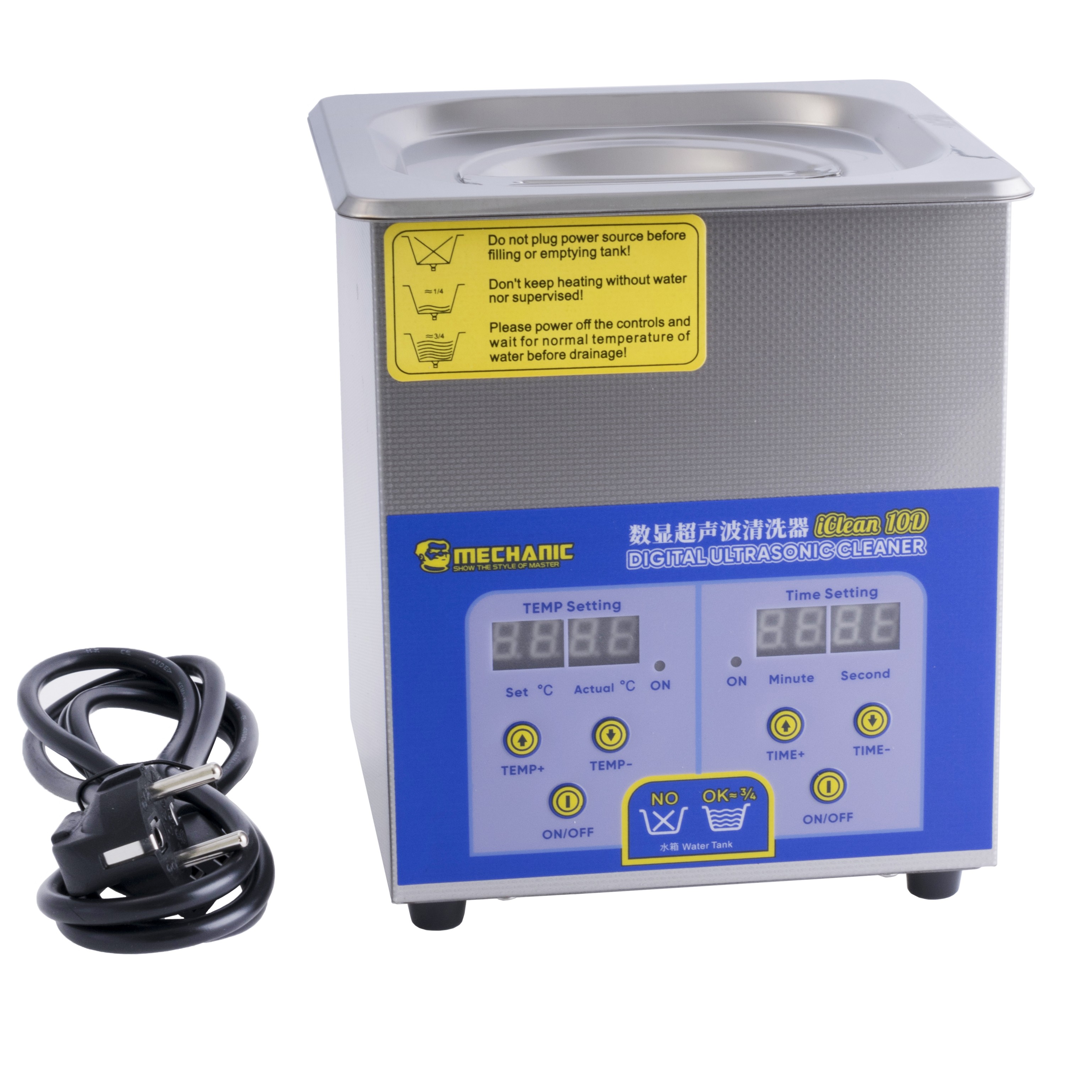 Ультразвуковой очиститель-ванна MECHANIC  iClean 10D