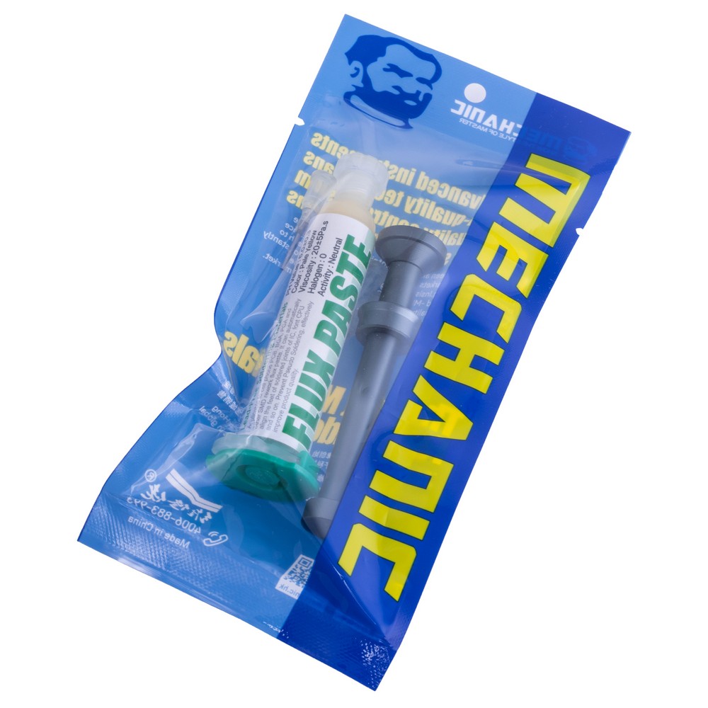 MECHANIC Solder flux UV223 [10cc] + алюмінієвий поршень та насадки
