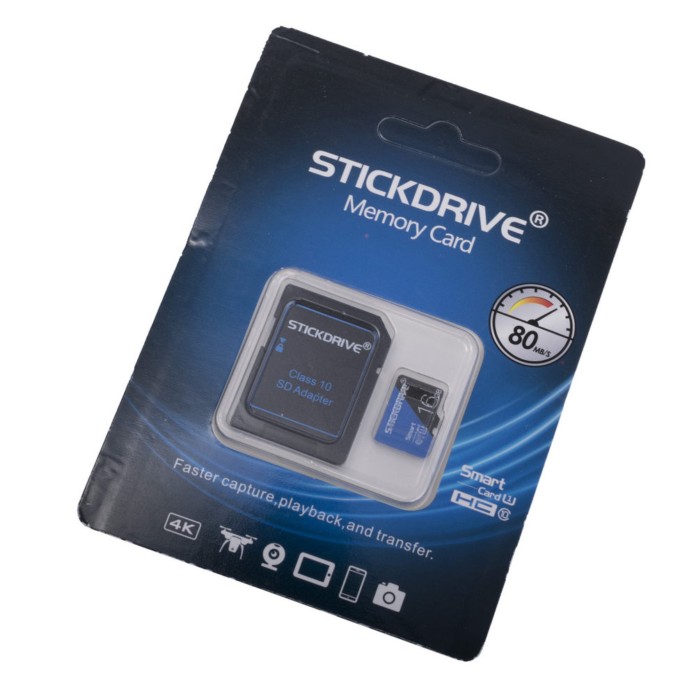 Micro SDHC 16GB Class 10 UHS-I U1 (STICKDRIVE)