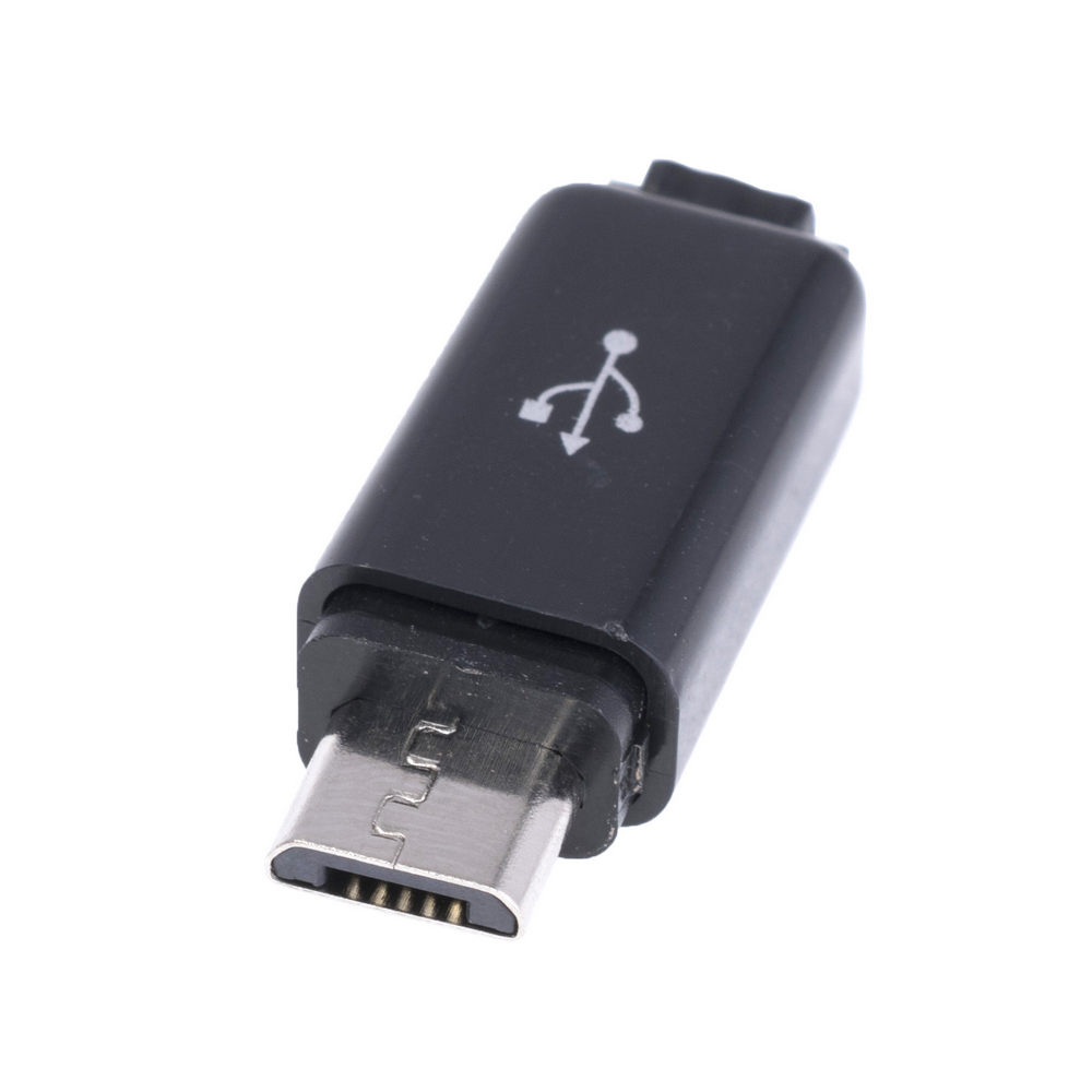Micro-USB Typ B Stecker apple Stil schwarz