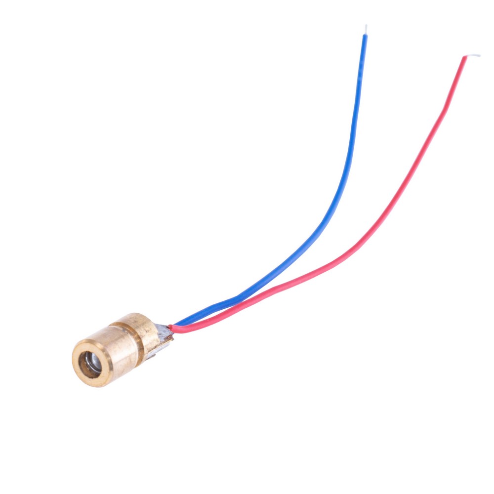 Mini 650nm 6mm 5V 5mW Laser Dot Diode Module Head WL Red(Laser-LED)