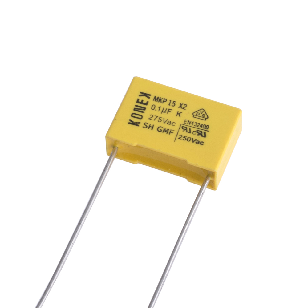 MPK15 X2 100nF 275VAC 10% P=15 mm; 6x12x18 mm (MKP15 X2 0.1uF K 275Vac-Konek) MPK15 X2 100nF 275VAC 10% P=15 mm; 6x12x18 mm (MKP15 X2 0.1uF K 275Vac-Konek)