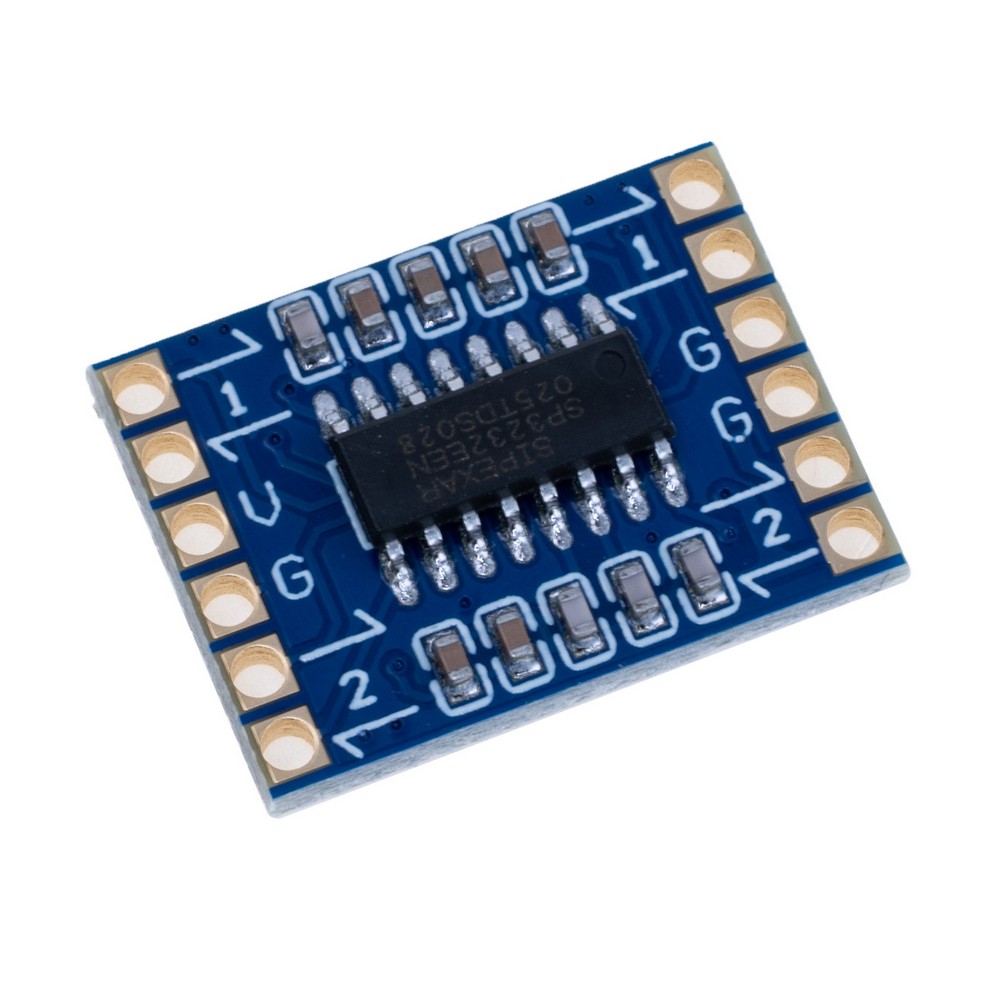 Модуль послідовного порту двоканальний TTL <-> RS232 на базі SP3232