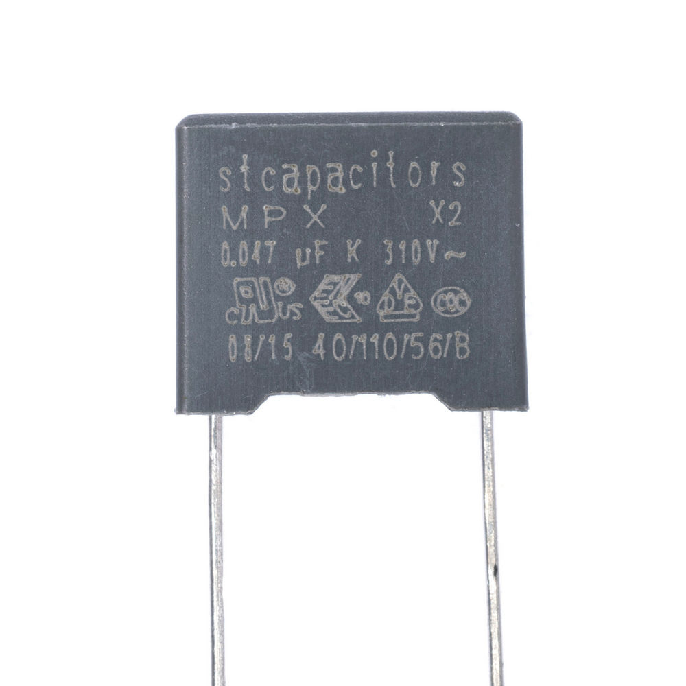 MPX(class X2) 47nF 310VAC K(+/-10%), P=10mm, 5x11x13mm (X2473K31L10 (C2-1)-Stcapasitor) (конденсатор пленочный) MPX(class X2) 47nF 310VAC K(+/-10%), P=10mm, 5x11x13mm (X2473K31L10 (C2-1)-Stcapasitor) (конденсатор пленочный)