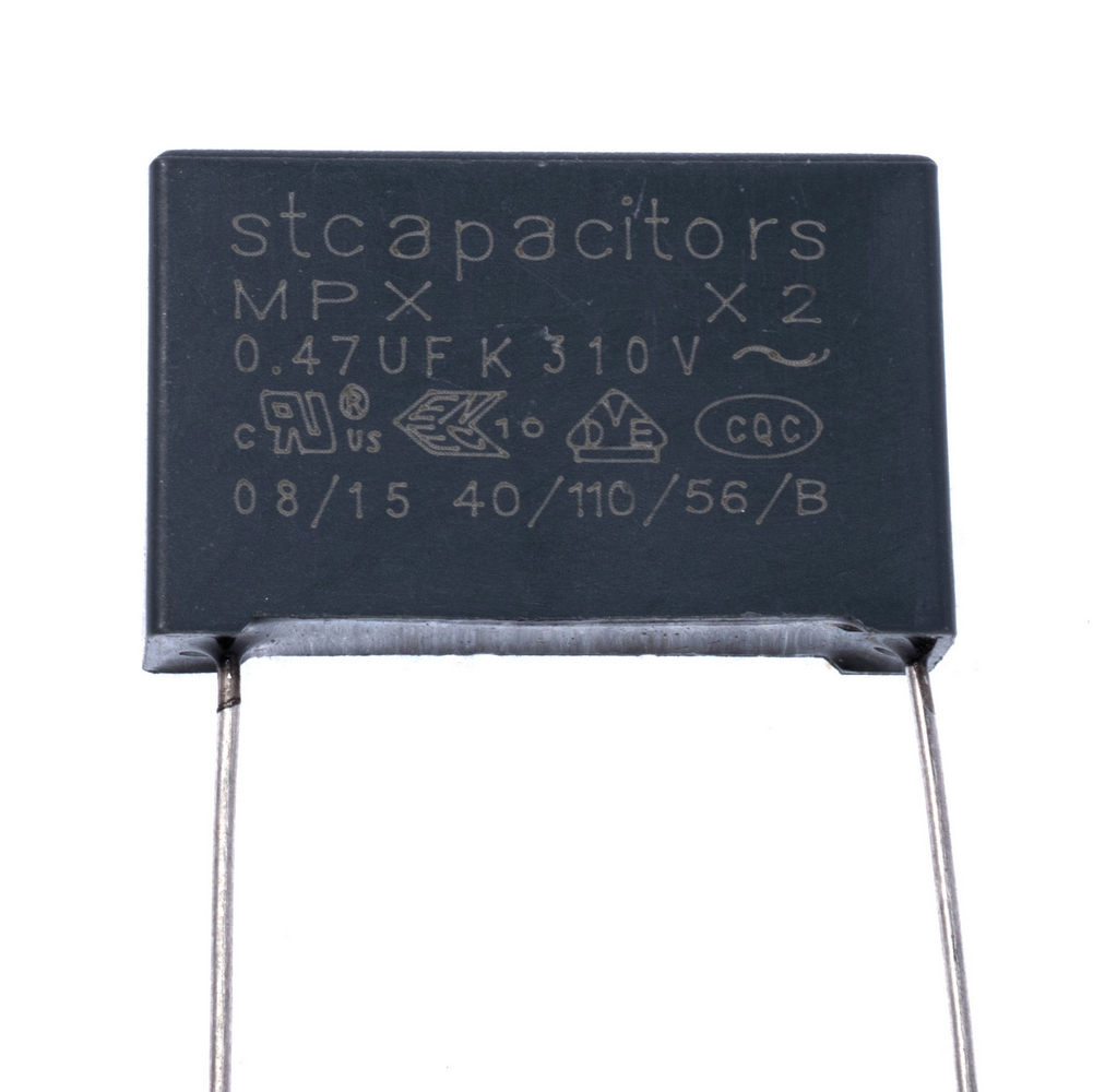 MPX(class X2) 470nF 310VAC K(+/-10%), P=22,5mm, 7x16,5x26,5mm (X2474K31L22(E2) -Stcapasitor) (конденсатор пленочный)