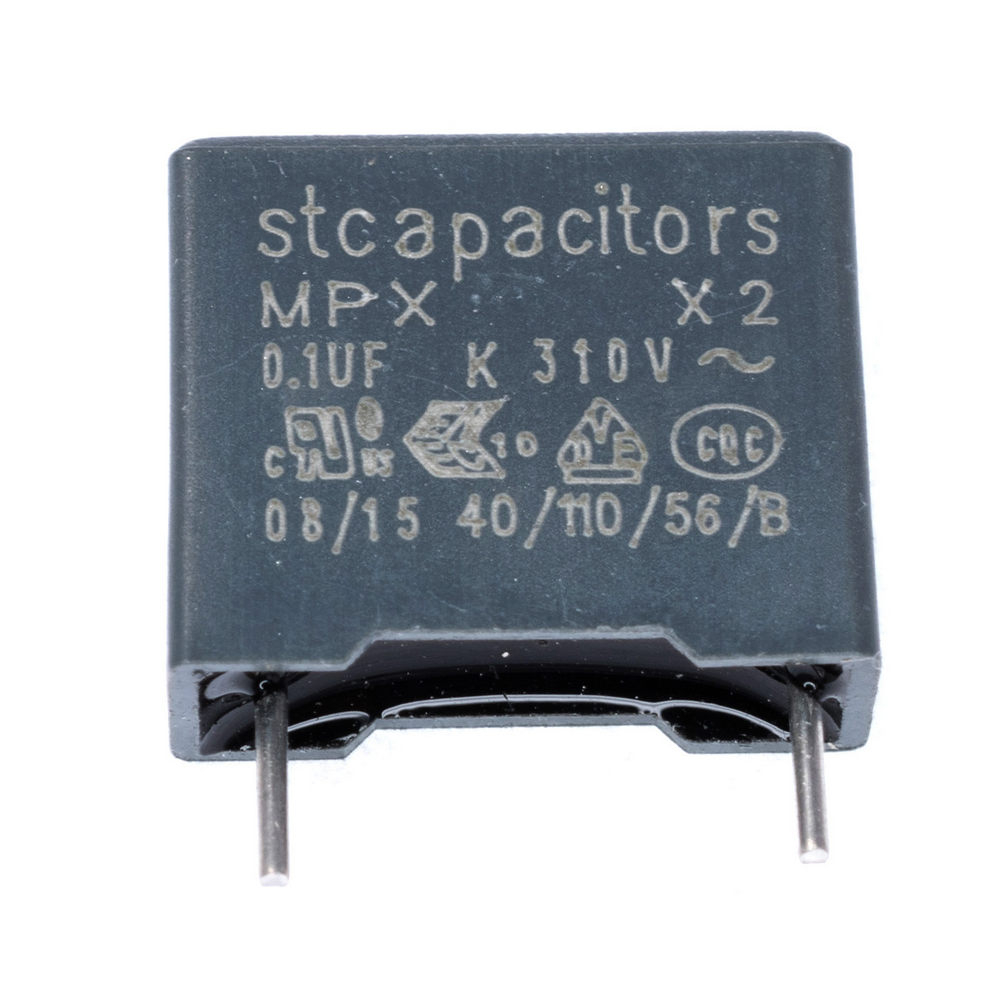 MPX(class X2) 100nF 310VAC K(+/-10%), P=10mm, 5x11x13mm, L=3,5mm (X2104K31L10(C2-1)L-3,5mm -Stcapasitor) (конденсатор пленочный)