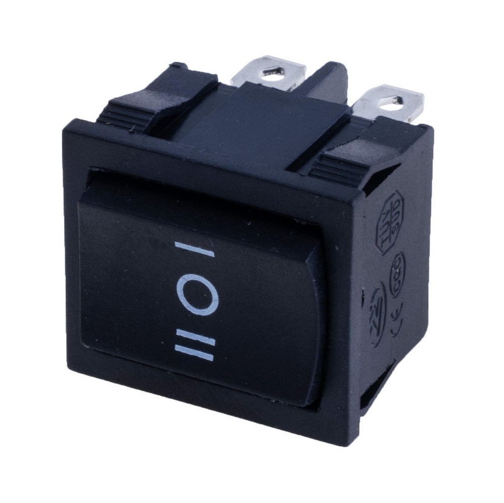 MRS-203 6A/250V(ЧОРНА клавіша) (перемикач клавішний, rocker) Global Tone