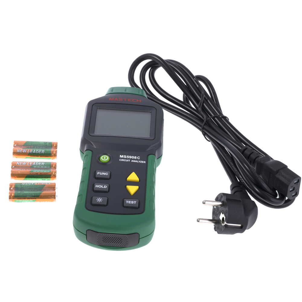 MS5908C Mastech Netzanalysator TRMS AC Spannung RCD/CFCI-Test