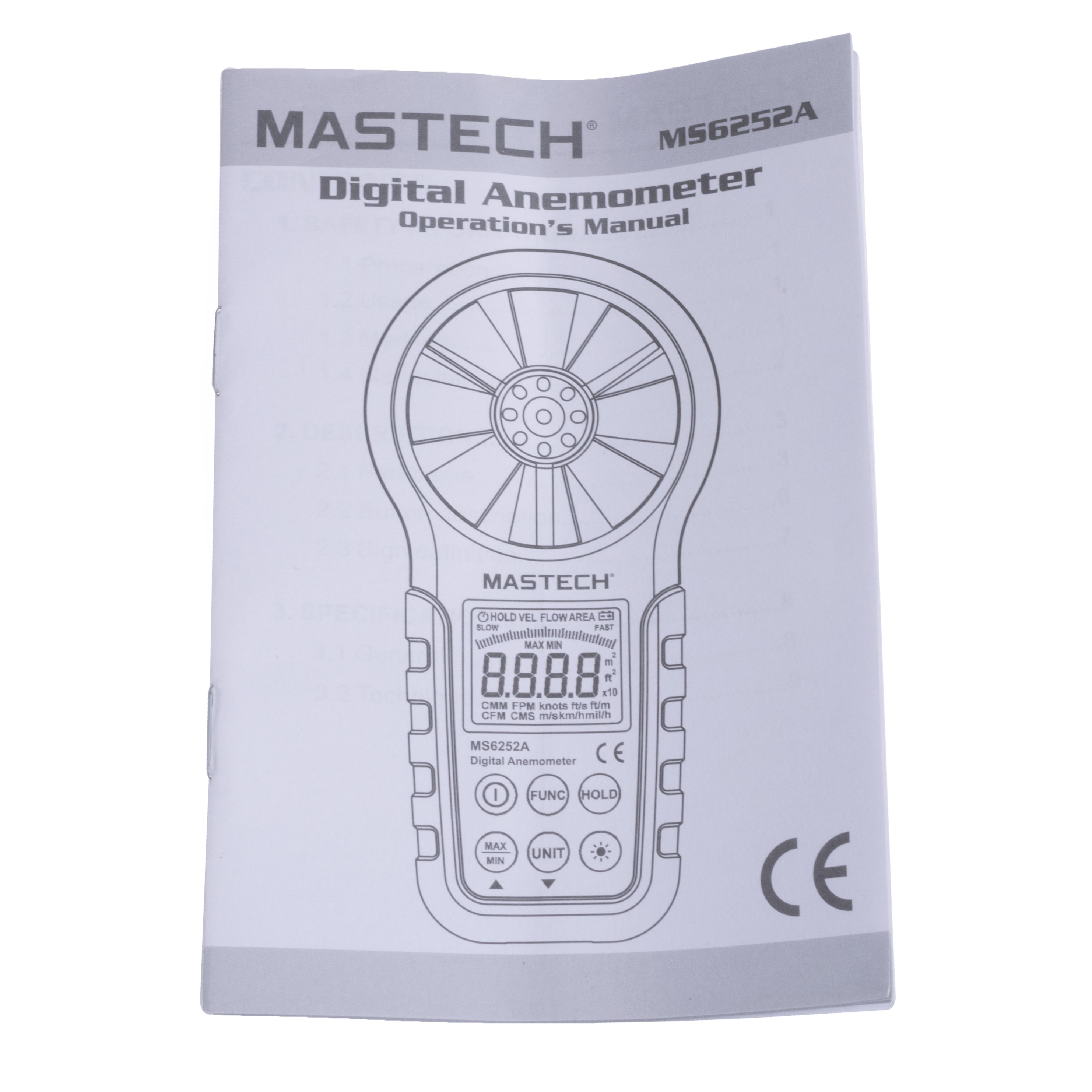 MS6252A Windgeschwindigkeitmessung Anemometer