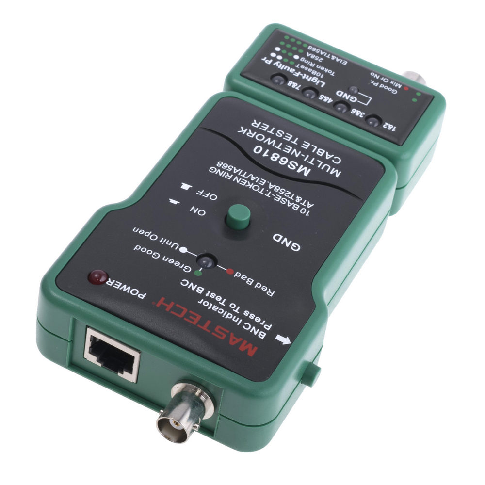 MS6810 Kabeltester Mastech Profi Netzwerktester für BNC RJ45 kompakt und tragbar