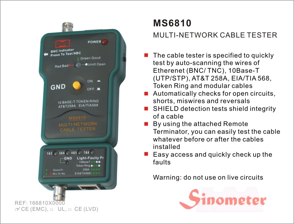 Tester Kabel MS6810 Tester Kabel MS6810