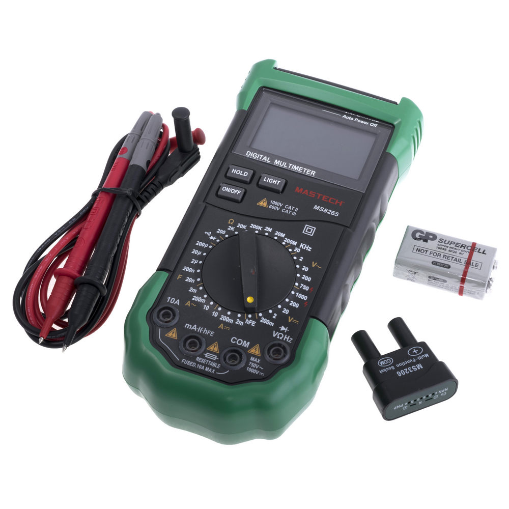 MS8265 Scharfes Digital Multimeter Mastech 20000 Counts Fehlbedienungswarnung