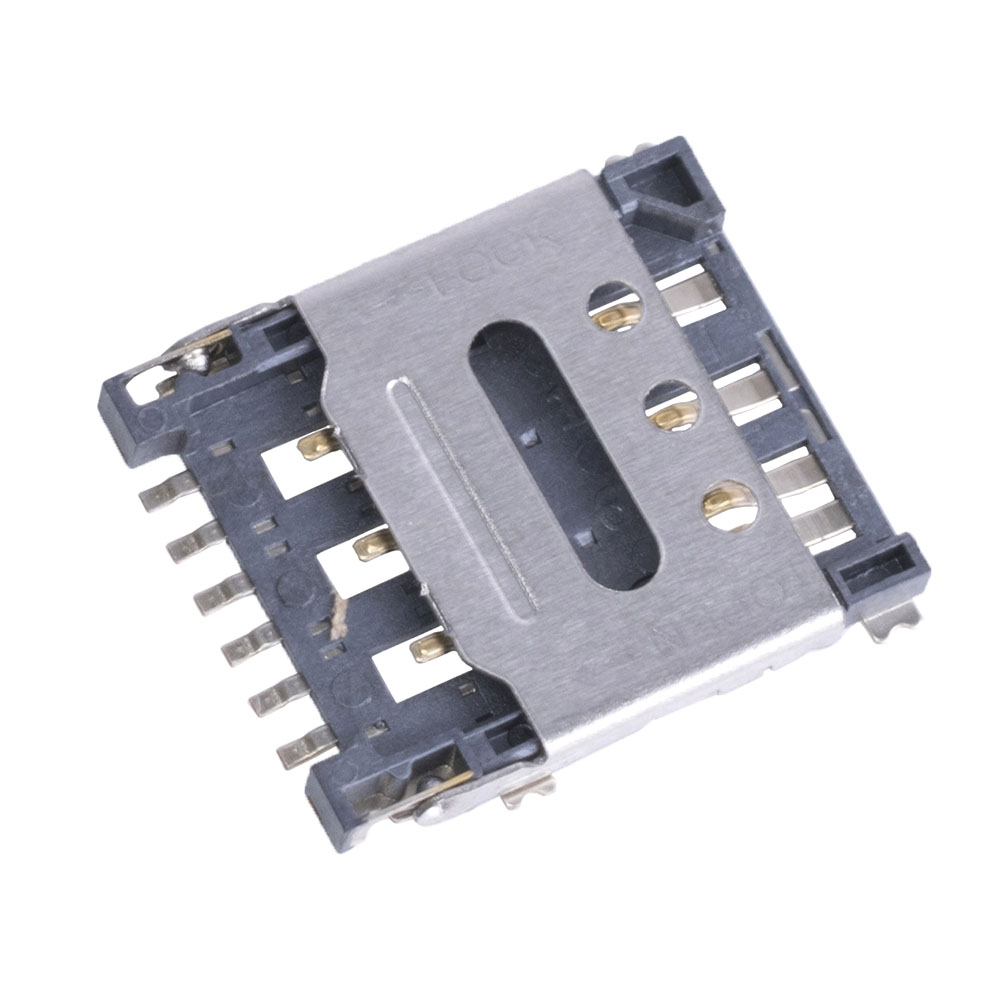 Держатель для nano-SIM-card, 6 контактов (SIMN-06h1.5) Держатель для nano-SIM-card, 6 контактов (SIMN-06h1.5)