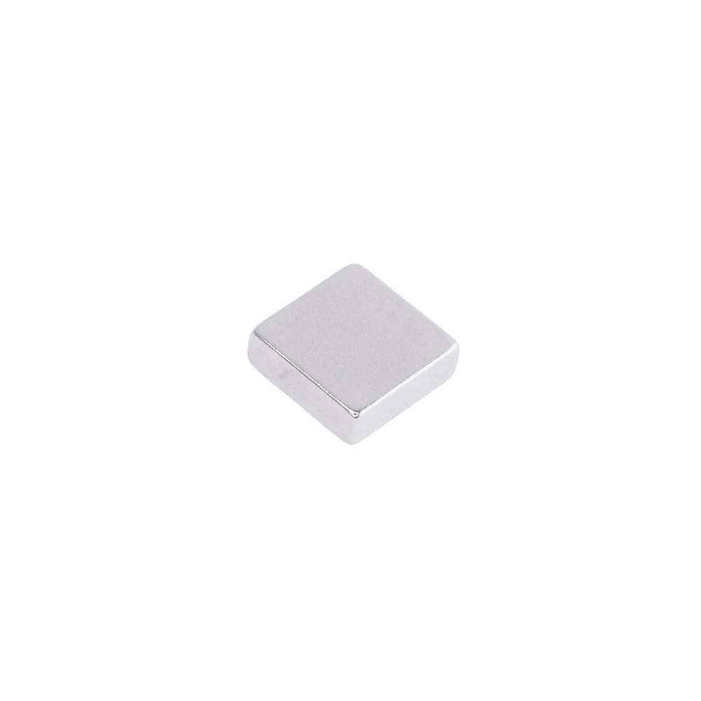 Магнит NdFeB, Блок 6 x 6 x 2 mm (N48), Ni+Cu+Ni (никель)