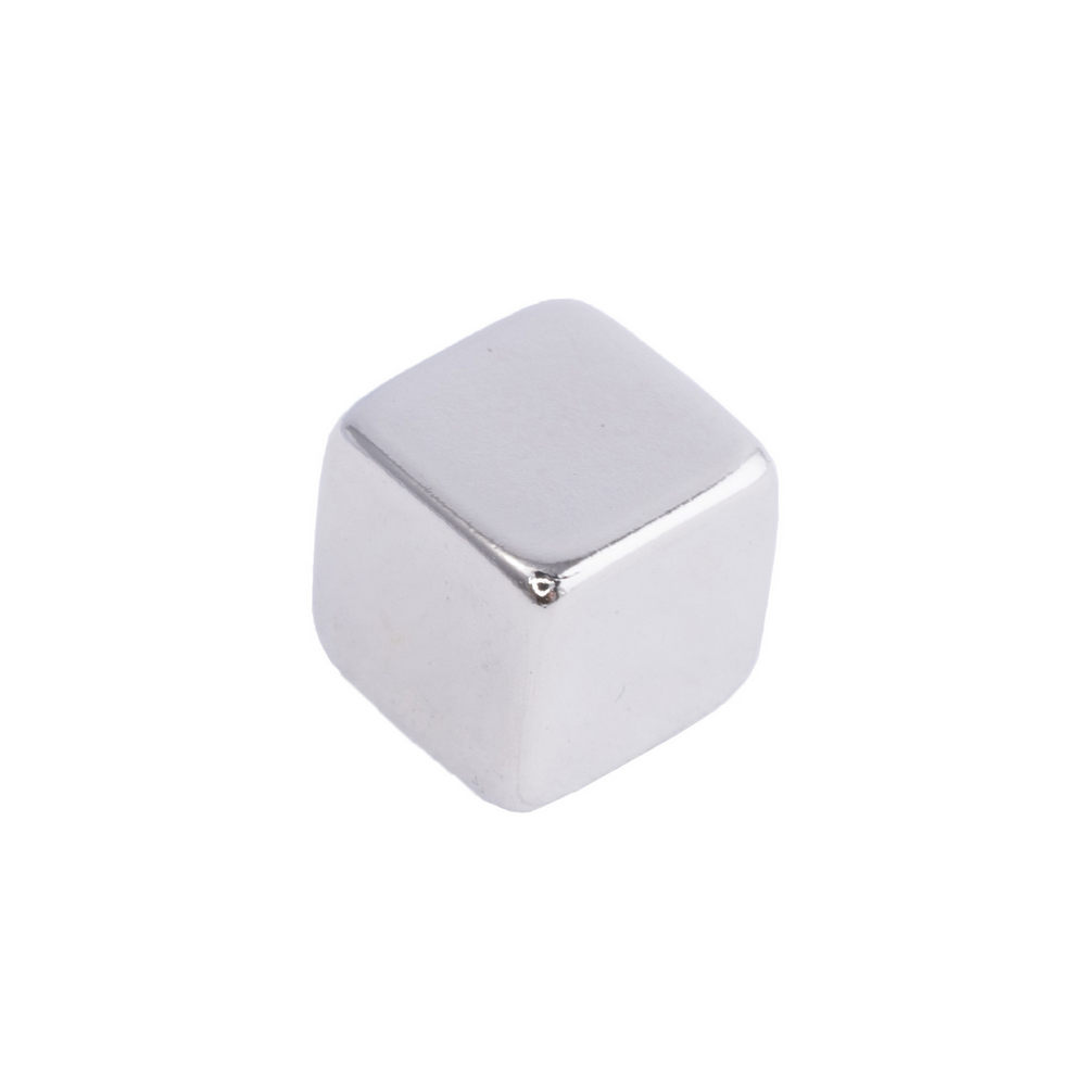 Магнит NdFeB, Блок 8 x 8 x 8 mm (N38), Ni+Cu+Ni (никель)