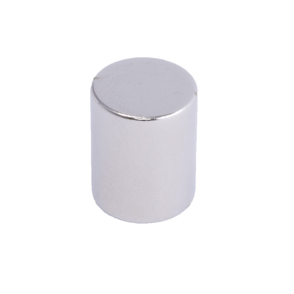 Магнит NdFeB, диск/цилиндр D12 x 15 mm (N38), Ni+Cu+Ni (никель)