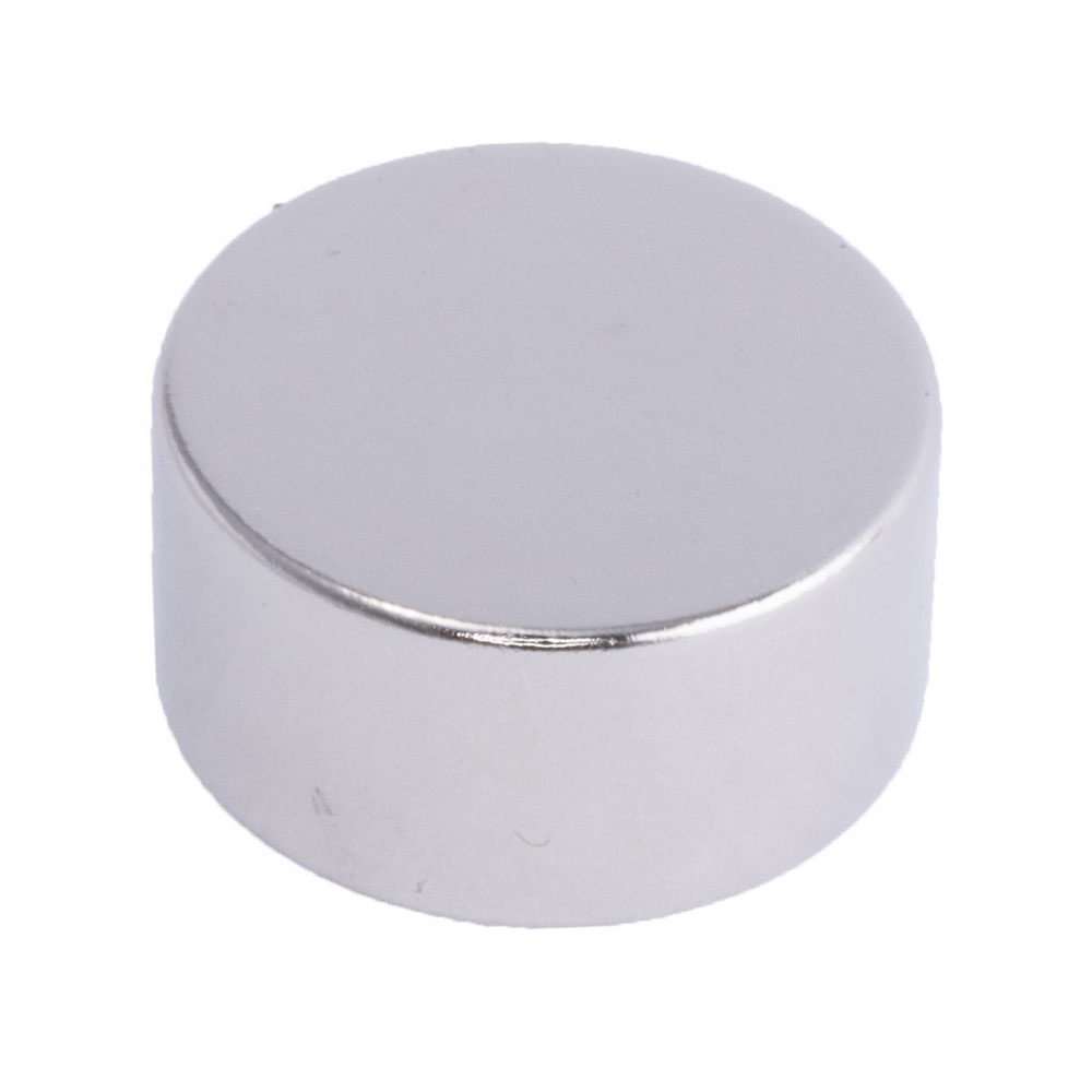 Магнит NdFeB, диск/цилиндр D18 x 9 mm (N38), Ni+Cu+Ni (никель) Магнит NdFeB, диск/цилиндр D18 x 9 mm (N38), Ni+Cu+Ni (никель)