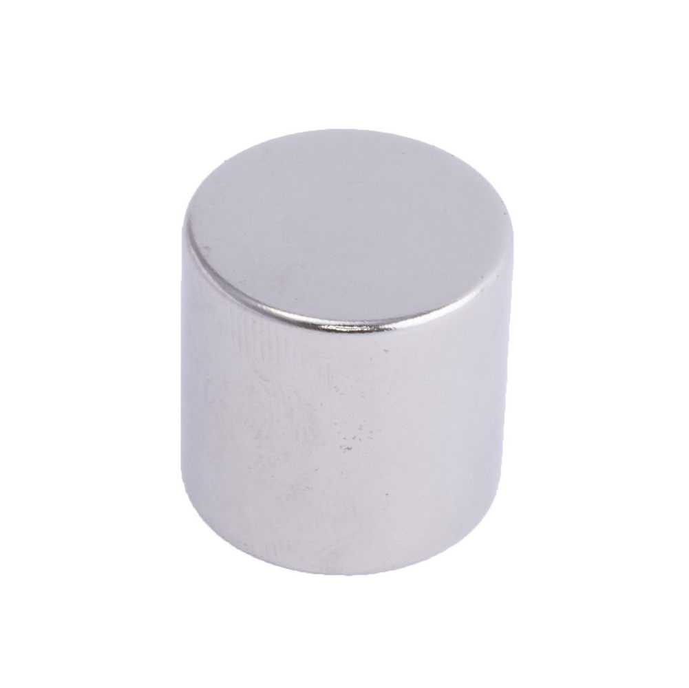 Магнит NdFeB, диск/цилиндр D20 x 20 mm (N38), Ni+Cu+Ni (никель)