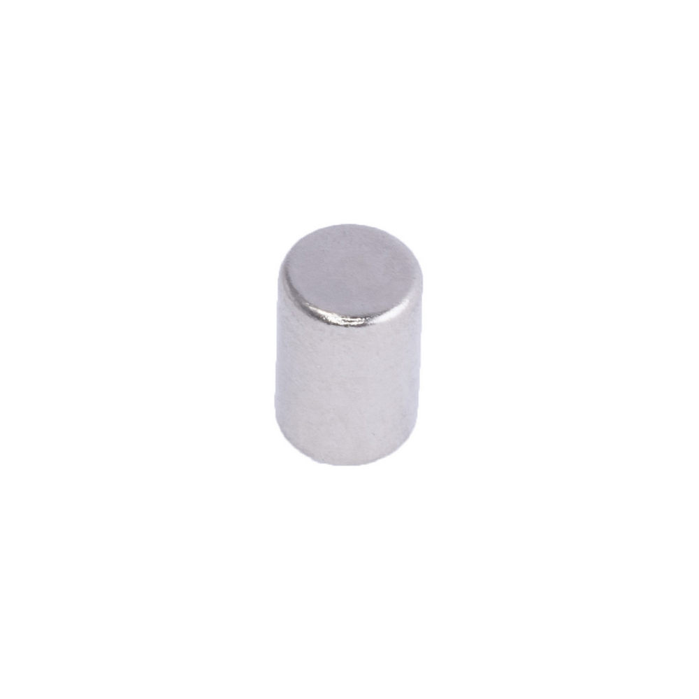 Магнит NdFeB, диск/цилиндр D4 x 6 mm (N38), Ni+Cu+Ni (никель) Магнит NdFeB, диск/цилиндр D4 x 6 mm (N38), Ni+Cu+Ni (никель)