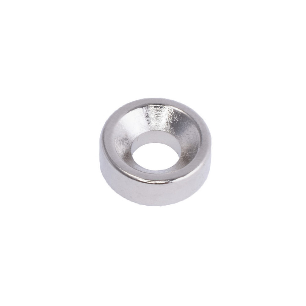 Магнит NdFeB, Шайба под потай D8 x d6/3.5 x 3 mm (N52), Ni+Cu+Ni (никель) Магнит NdFeB, Шайба под потай D8 x d6/3.5 x 3 mm (N52), Ni+Cu+Ni (никель)