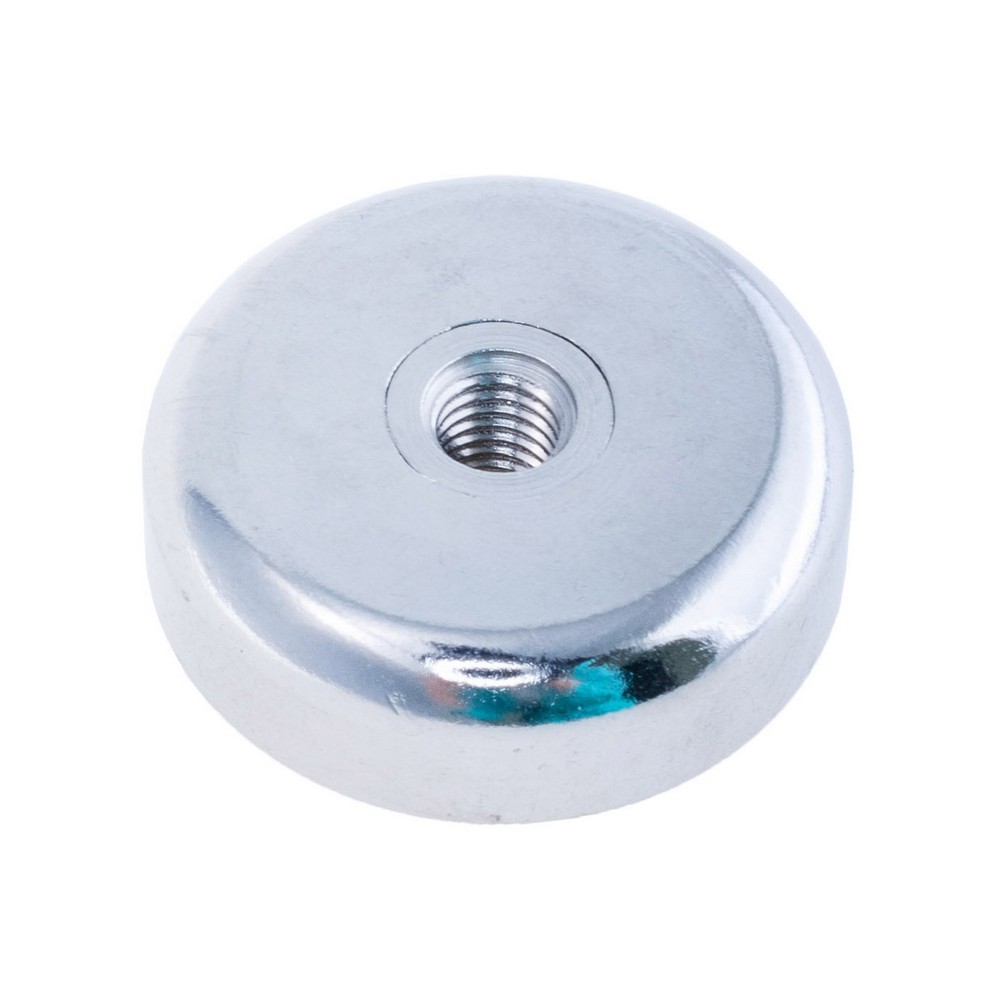 Магніт NdFeB Pot Magnet with Internal Thread, N38, Ni coating,Magnetized, NH25