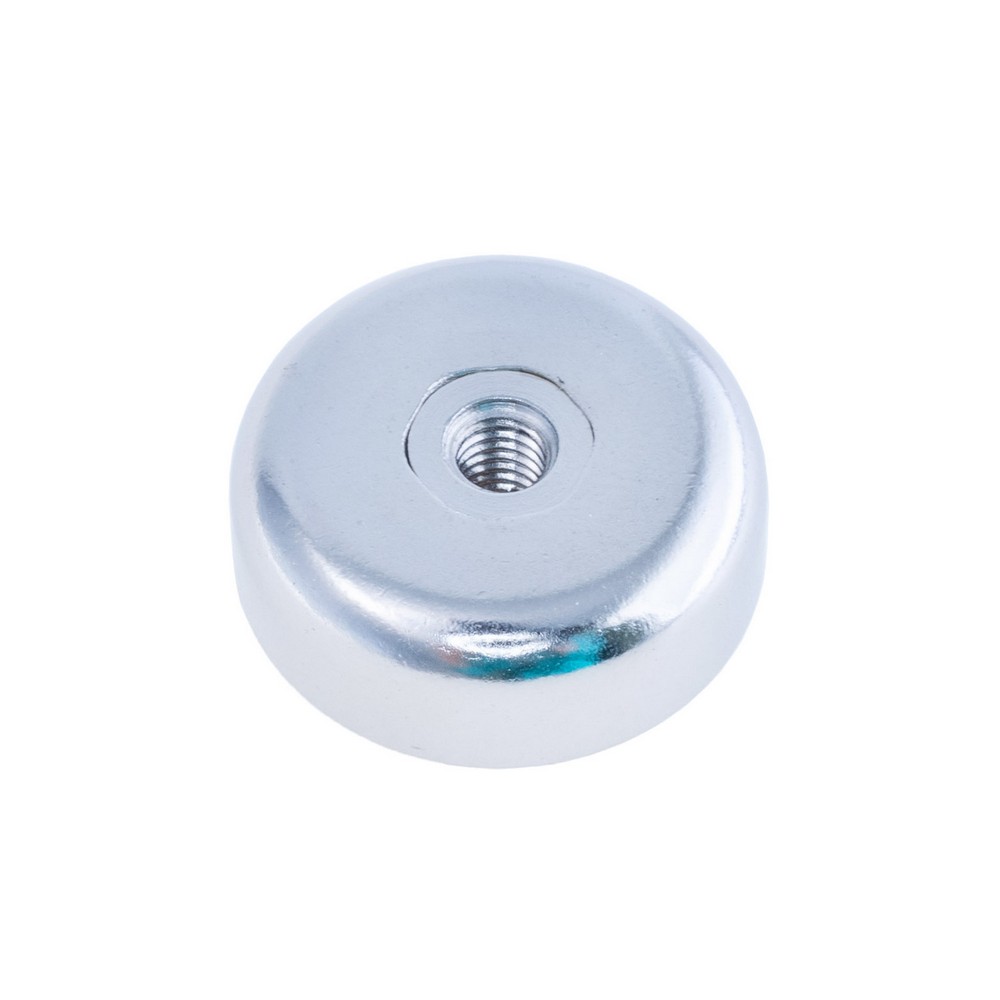 Магніт NdFeB Pot Magnet with Internal Thread, N38, Ni coating,Magnetized, NH20