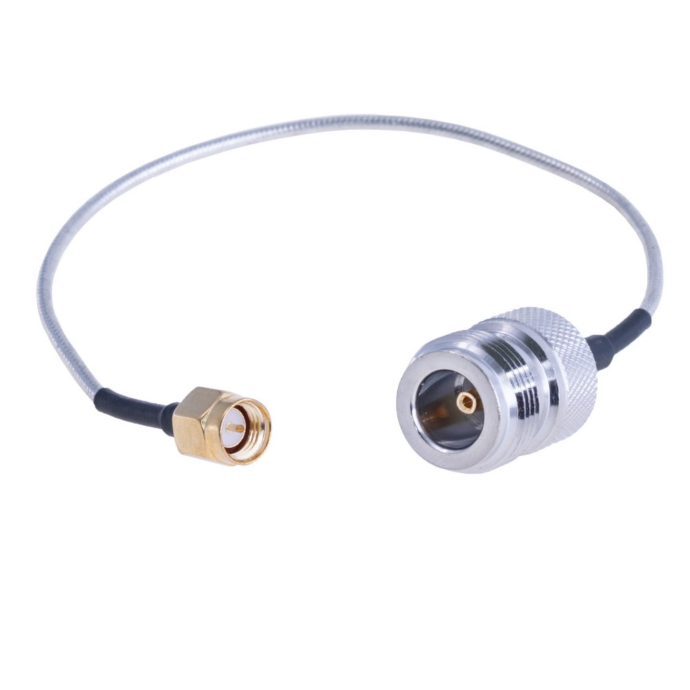 Переходник N-Female на SMA-M на проводе RG405 20cm Переходник N-Female на SMA-M на проводе RG405 20cm