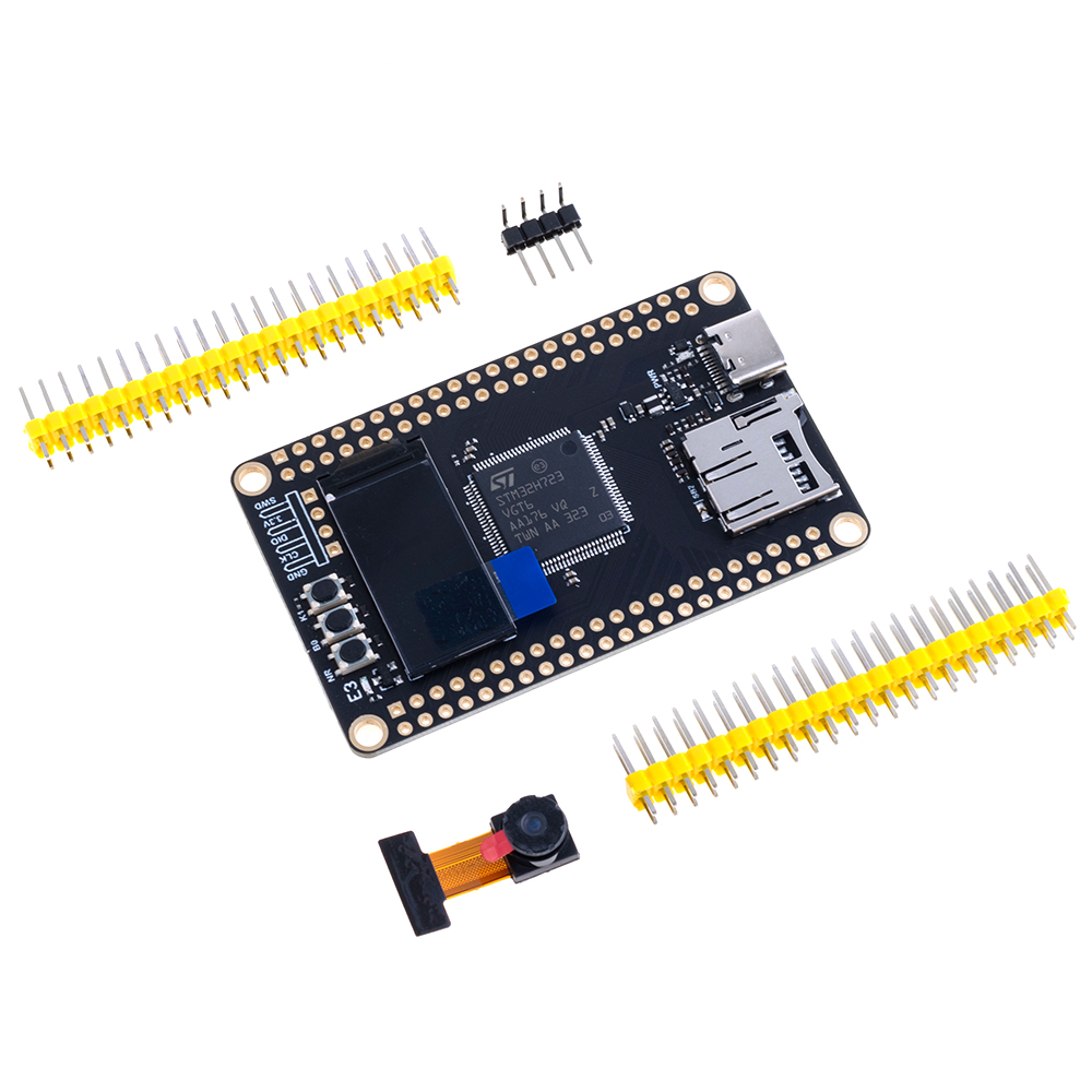 Налагоджувальна плата STM32H723VGT6 з 0.96" LCD та камерою OV7725 (WeAct Studio) Налагоджувальна плата STM32H723VGT6 з 0.96" LCD та камерою OV7725 (WeAct Studio)