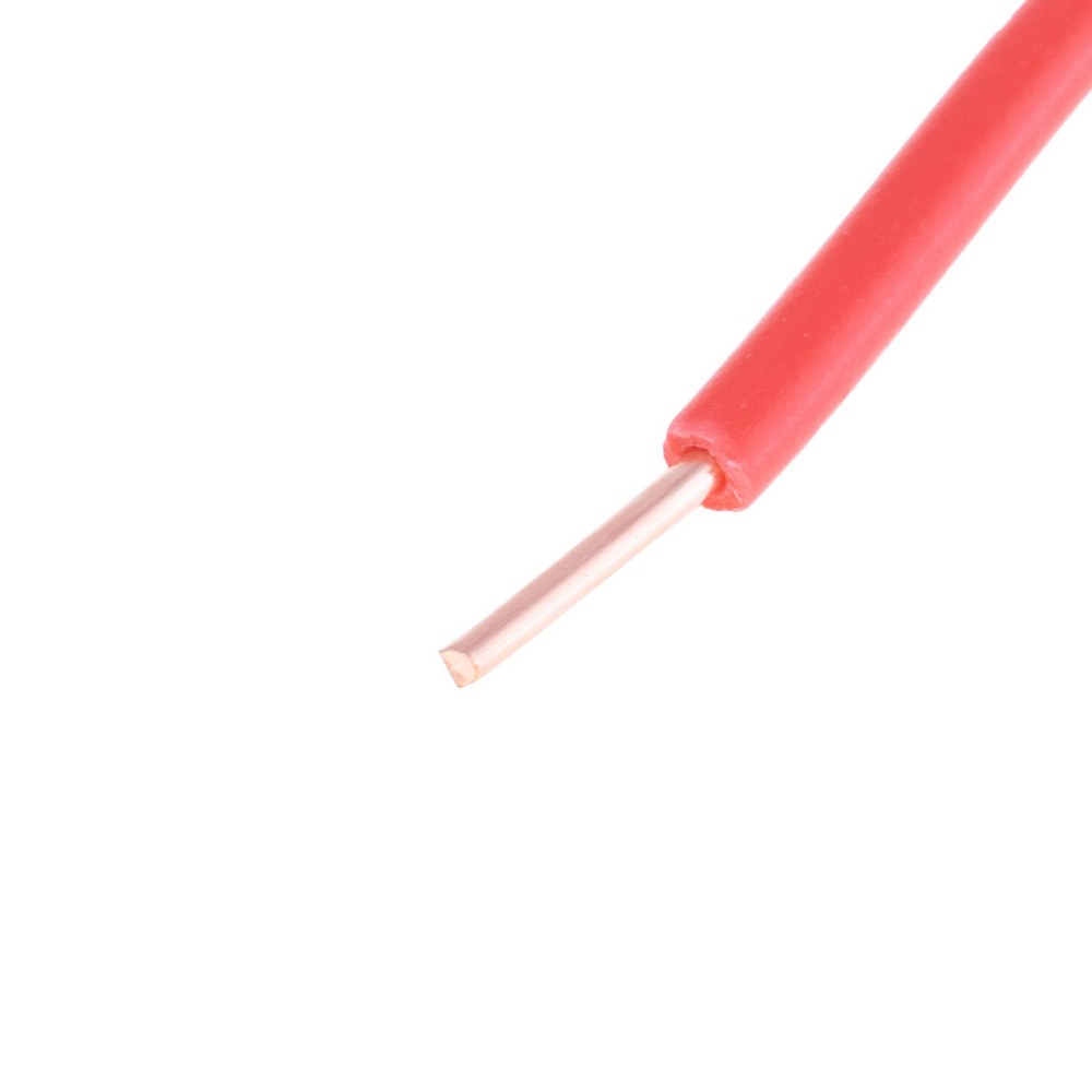 Провід одножильний 0.5mm² (20AWG, 1xD0.8mm) червоний