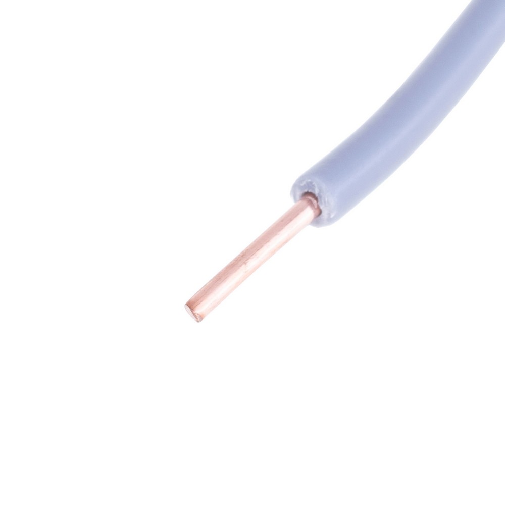 Провід одножильний 0.5mm² (20AWG, 1xD0.8mm) сірий