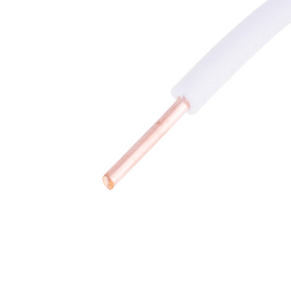 Провід одножильний 0.75mm² (19AWG, 1xD0.99mm) білий