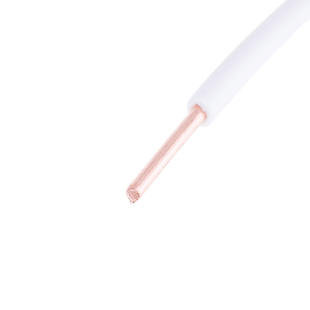 Провід одножильний 2.5mm² (14AWG, 1xD2.25mm) білий Провід одножильний 2.5mm² (14AWG, 1xD2.25mm) білий