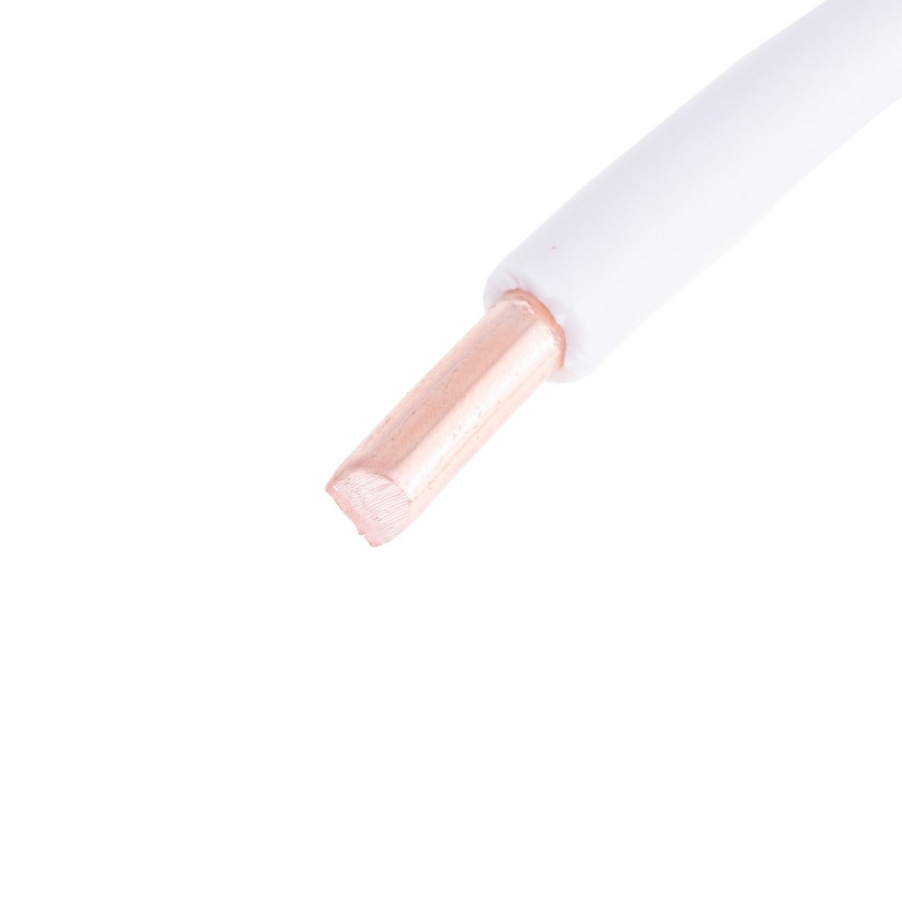 Провід одножильний 6mm² (10AWG, 1xD1.35mm) білий Провід одножильний 6mm² (10AWG, 1xD1.35mm) білий