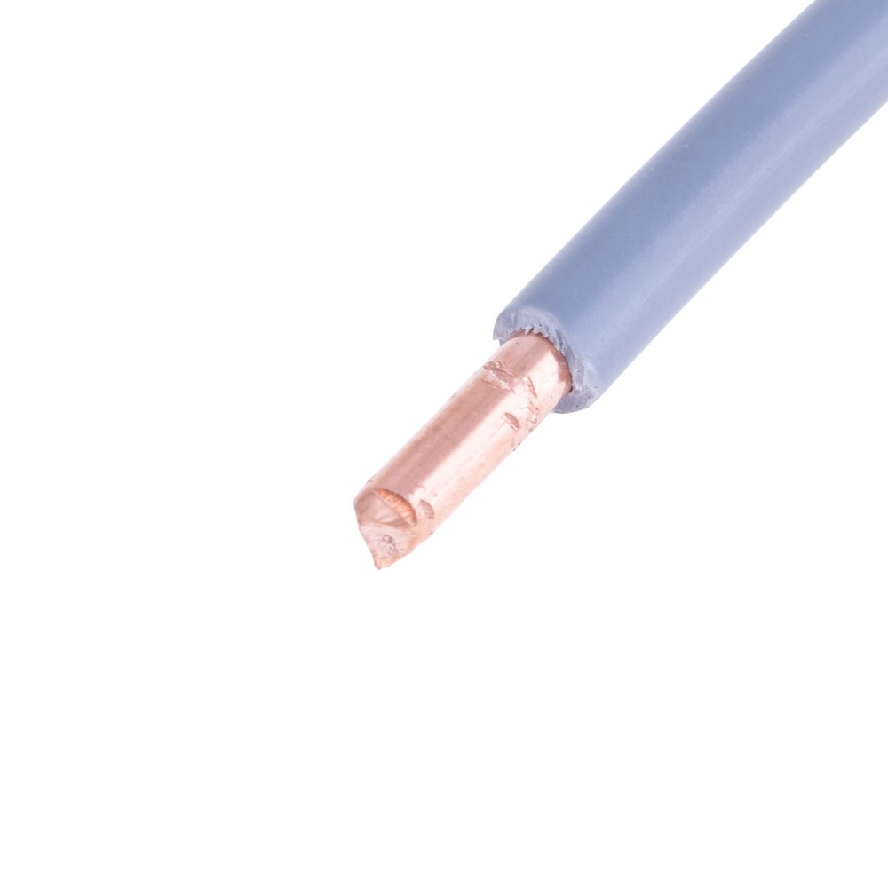 Провід одножильний 6mm² (10AWG, 1xD1.35mm) сірий
