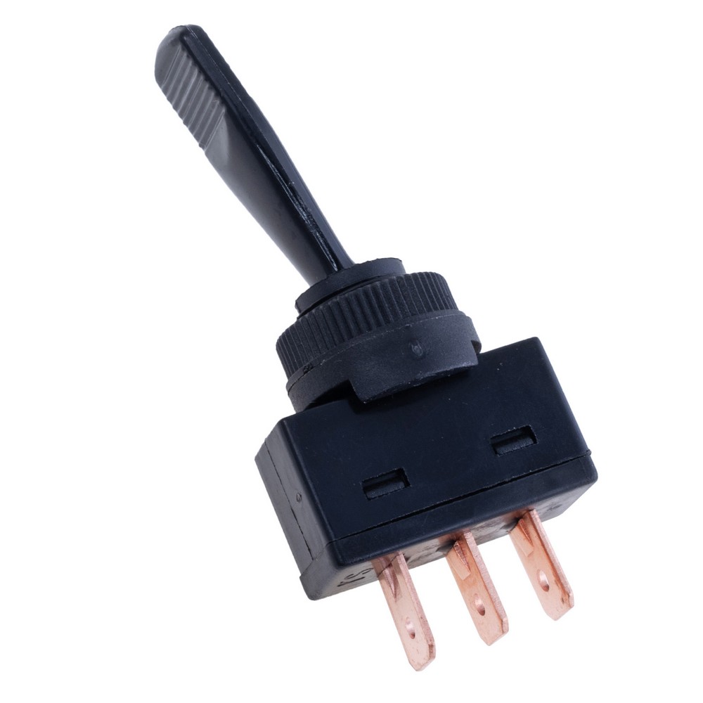 Тумблер чорний ON-ON 12V/20A, ASW-13-102 black