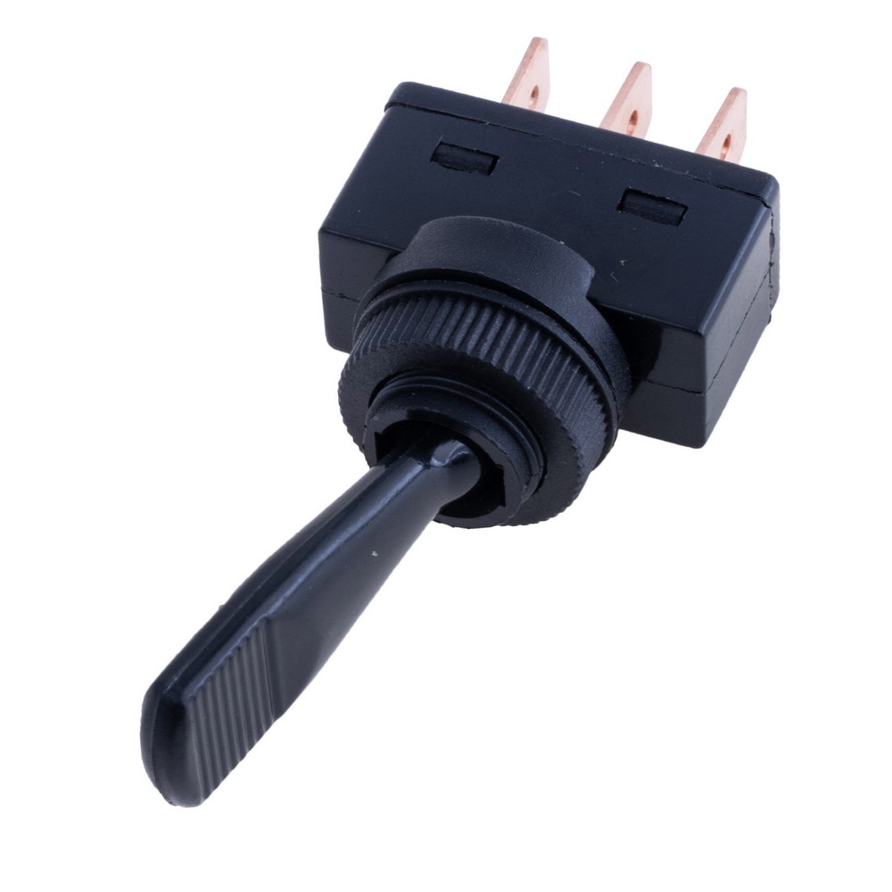 Тумблер чорний ON-ON 12V/20A, ASW-13-102 black