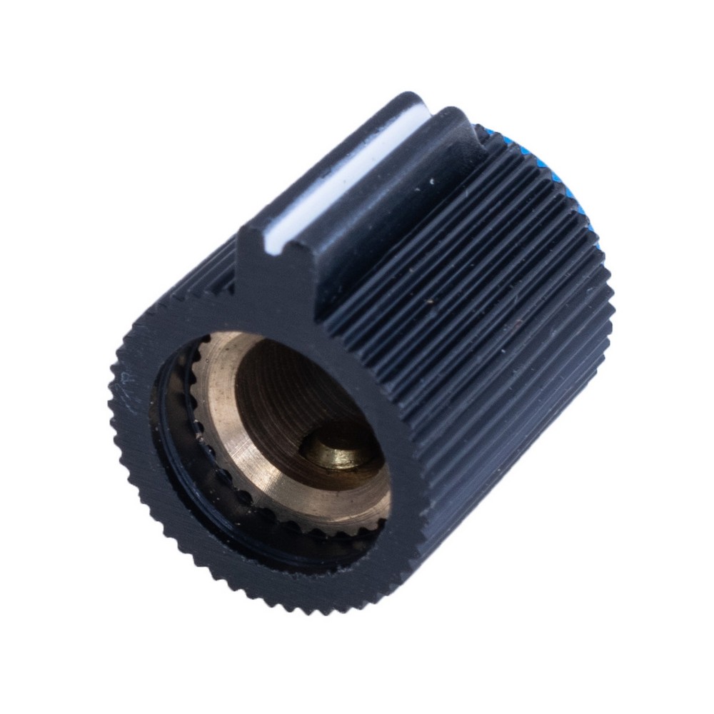 Ручка для потенціометра пластикова "синя" на вісь 6мм , KN113-C Blue Cap Ручка для потенціометра пластикова "синя" на вісь 6мм , KN113-C Blue Cap