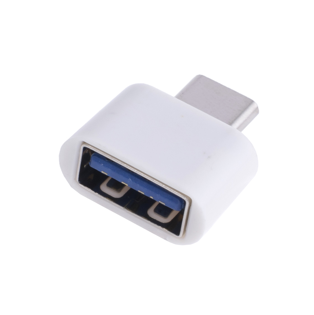 Адаптер OTG USB 2.0 AF – USB Тип C белый