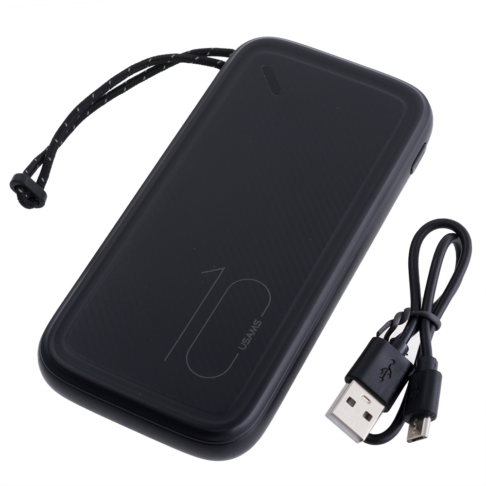 Power Bank 10000mAh 37Wh (Rated Capacity: 6000mAh) US-CD150 PB56 черный (USAMS)