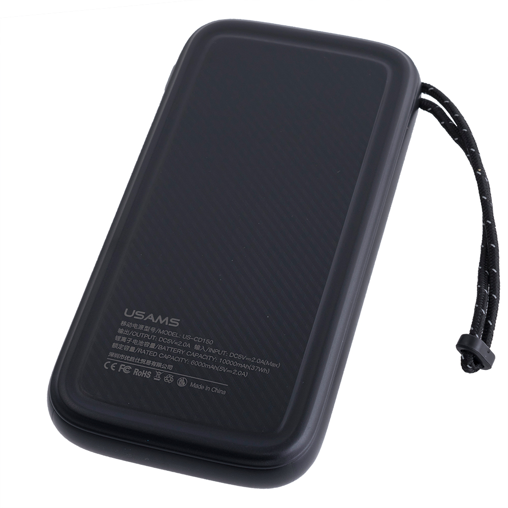 Power Bank 10000mAh 37Wh (Rated Capacity: 6000mAh) US-CD150 PB56 черный (USAMS)