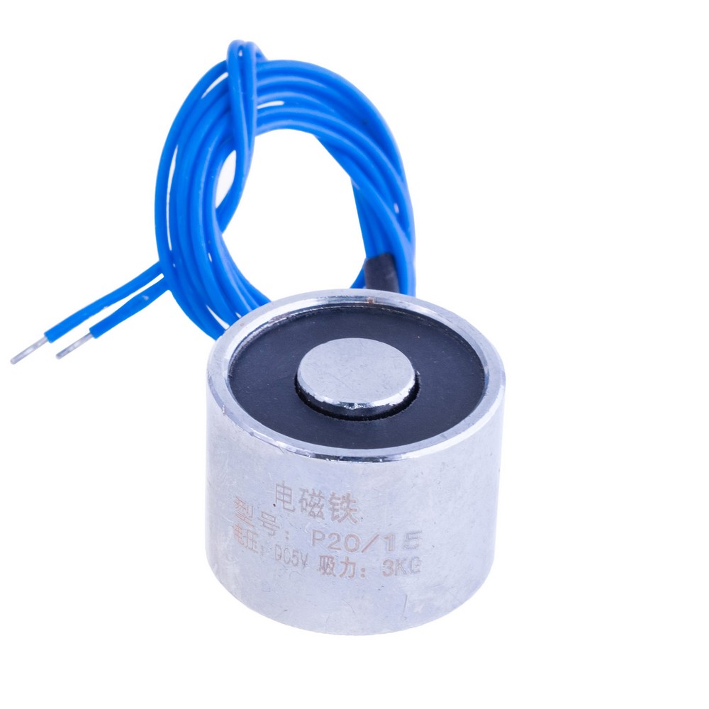 Електромагніт P20/15 - 5VDC 1W 1,5Kg Електромагніт P20/15 - 5VDC 1W 1,5Kg