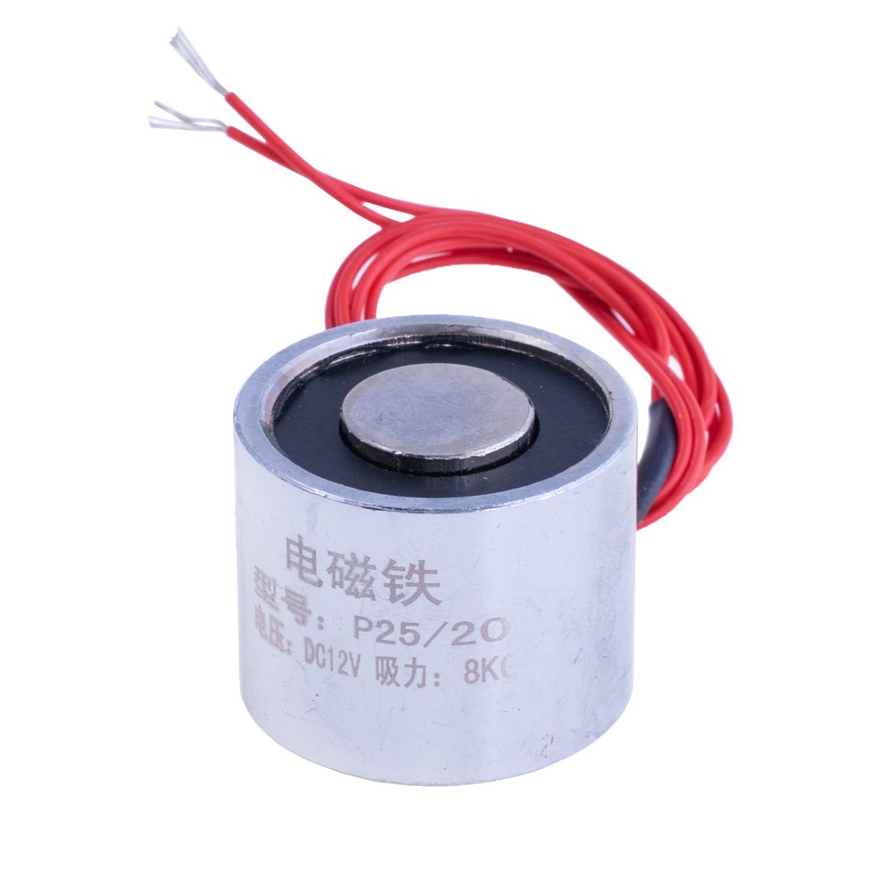 Електромагніт P25/20-12VDC 1,5W 8Kg