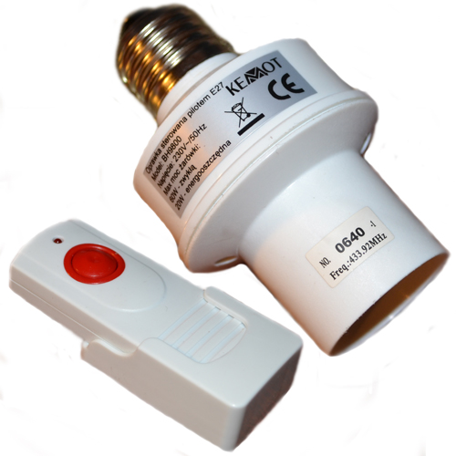 Fassung E27 mit FB auf 433,92 MHz Fassung E27 mit FB auf 433,92 MHz