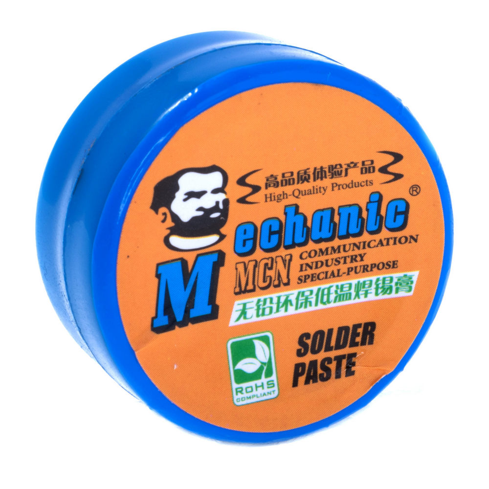 Lötpaste Sn42/Bi58 Bleifrei Niedrigschmelzend 138ﹾC Mechanic Dose 20g Lötpaste Sn42/Bi58 Bleifrei Niedrigschmelzend 138ﹾC Mechanic Dose 20g