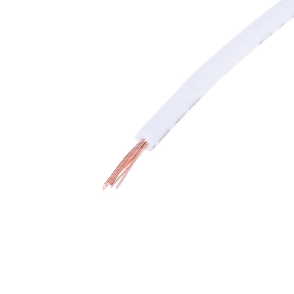 Провод многожильный 0,14мм2 (8xD0,15мм, медь) белый, PVC (AVR0.14-8/0.15-CU-W)