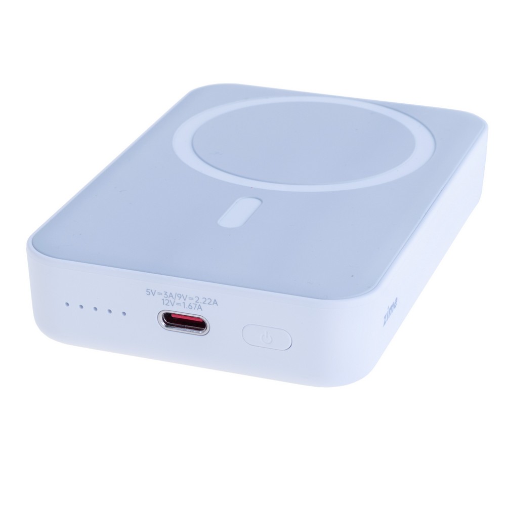 Power Bank 10000mAh 38.5Wh (6000mAh @ 5V/2A) 20W max White (WS-T156 – zime)
